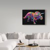 Trademark Fine Art Bob Weer 'Colorful Triceratops' Canvas Art, 22x32 ALI39127-C2232GG